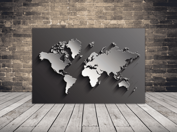 Une image d'une carte des continents