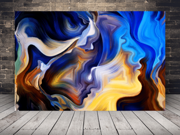 Une image d'aquarelles renversées