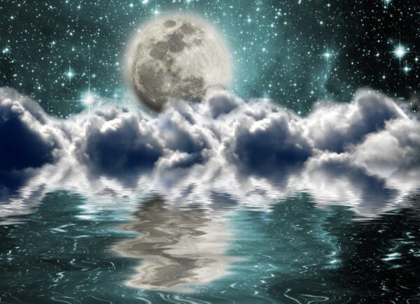 Une image de la lune dans l'eau – Image 2