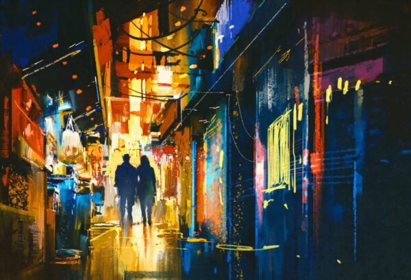 Image d'un couple dans la ville – Image 2