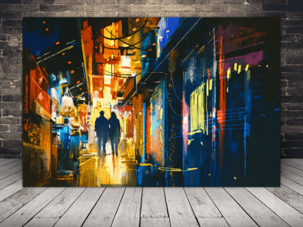 Image d'un couple dans la ville