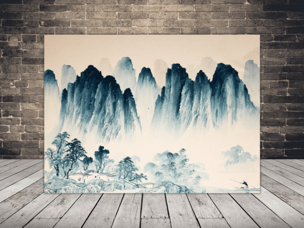 Image de montagnes et d'arbres
