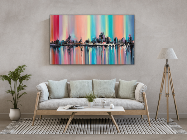 Image d'une ville colorée au bord de l'eau – Image 3