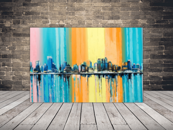 Image de la ville colorée