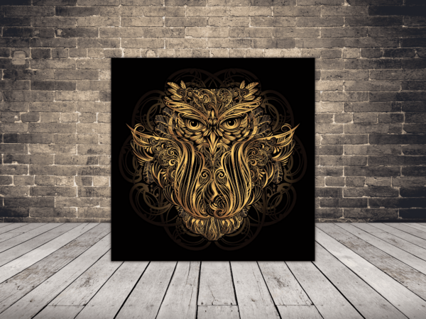 Une image d'un hibou d'or