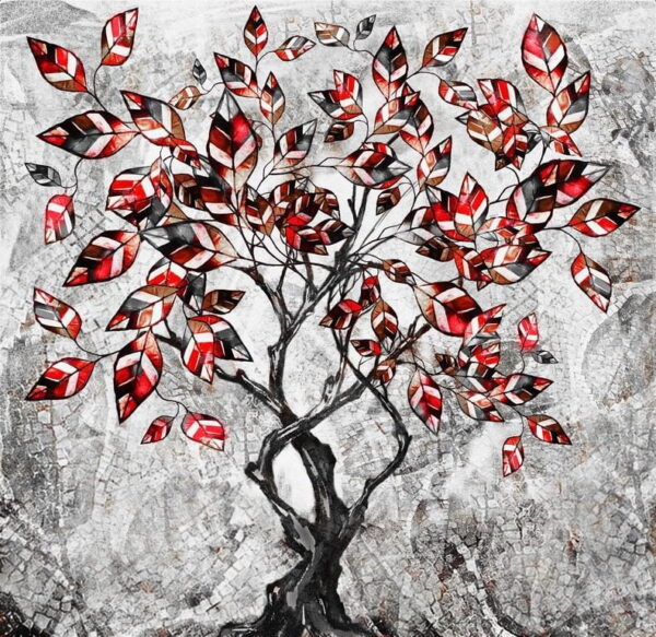 Une image d'un arbre rouge – Image 2