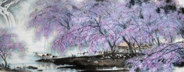 Une image d'arbres violets – Image 2