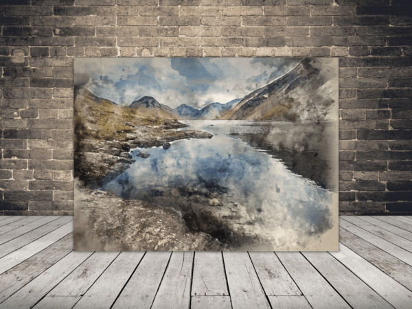 Une image d'un lac de montagne