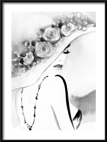Affiche Portrait au chapeau – Image 3