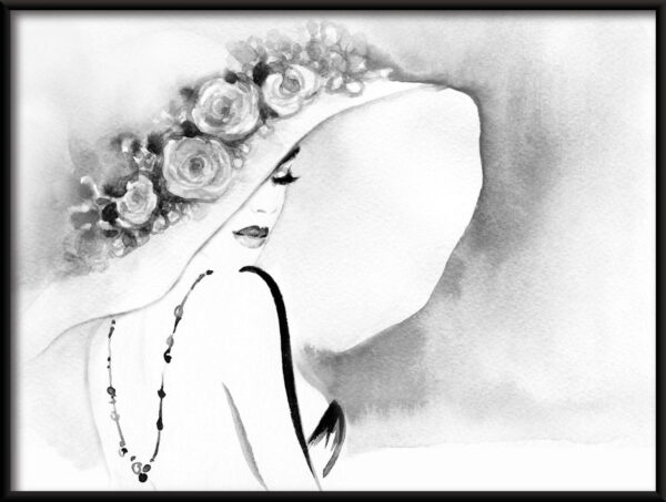 Affiche Portrait au chapeau – Image 2