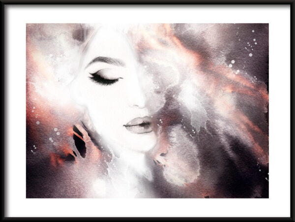 Affiche fille endormie