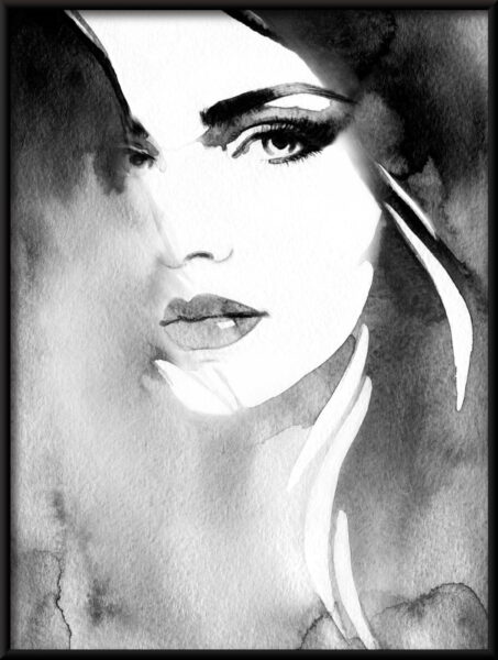 Affiche de visage de fille – Image 2