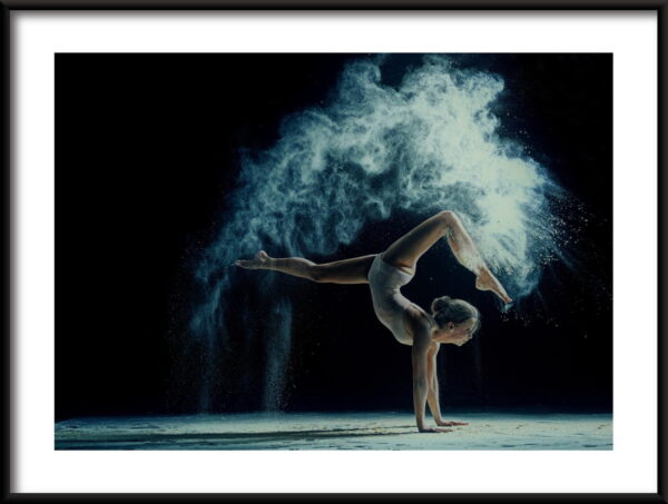Affiche de figures de gymnastique