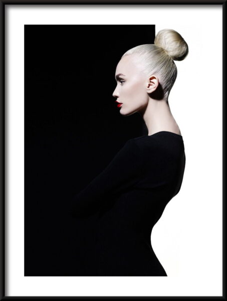 Affiche blanche et noire