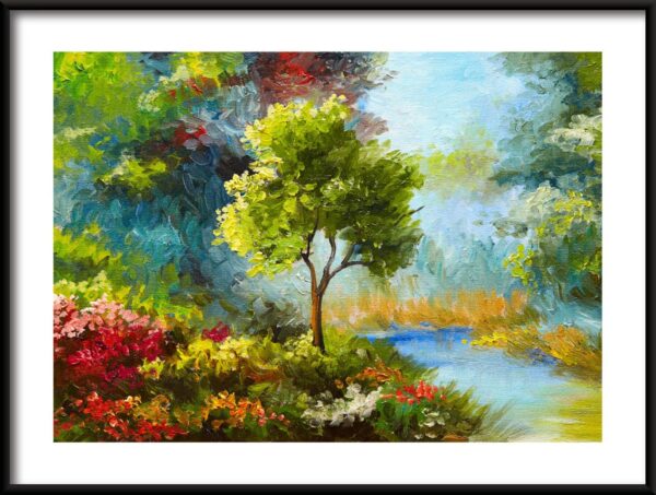 Arbre solitaire Poster
