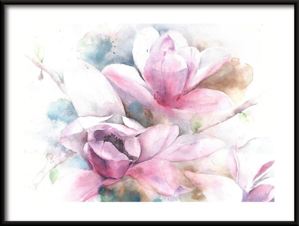 Affiche Magnolias de printemps