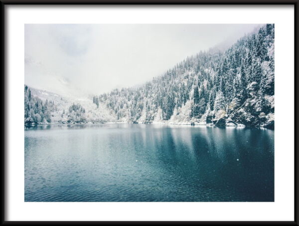 Affiche du lac d'hiver