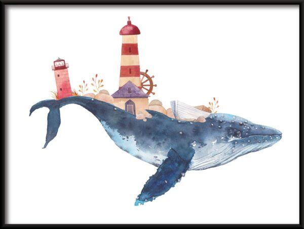 Affiche Baleine Porter