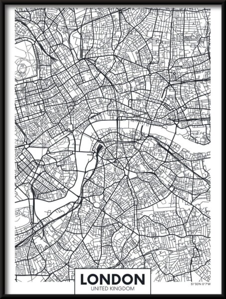 Carte de l'affiche de Londres – Image 2