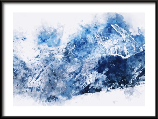 Affiche Sommet dans le bleu