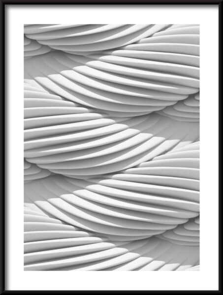 Affiche entrelacée blanche – Image 3