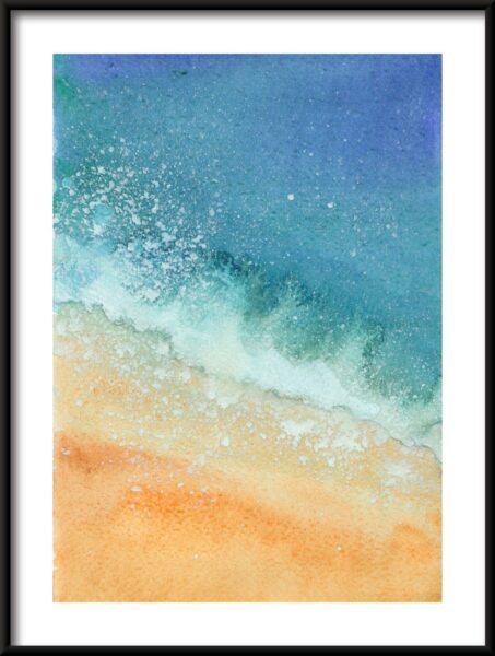 Affiche Vague Sur La Plage