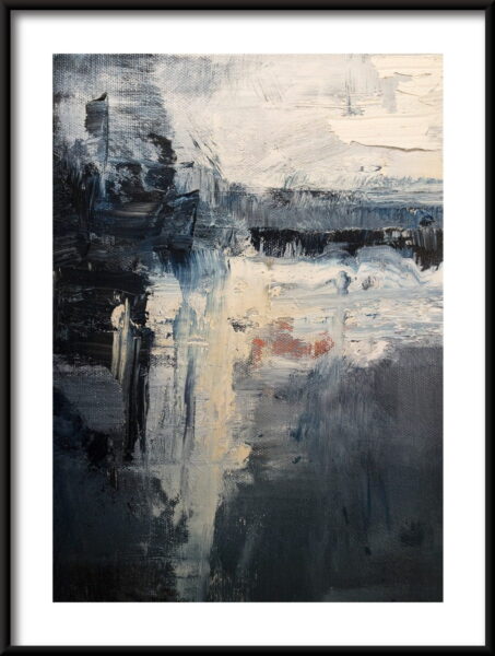 Affiche d'abstraction sombre