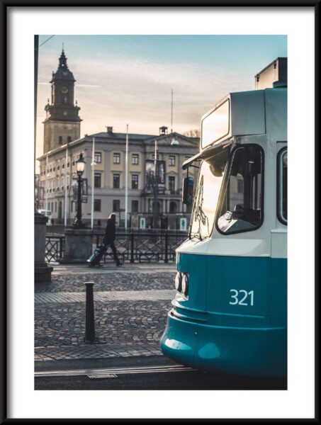 Affiche de tramway bleu – Image 3