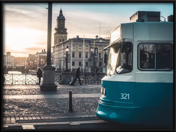 Affiche de tramway bleu – Image 2
