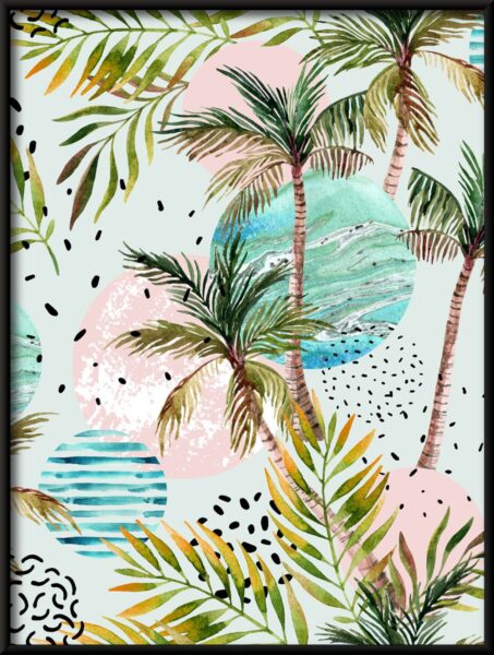 Affiche Roues et palmiers – Image 2