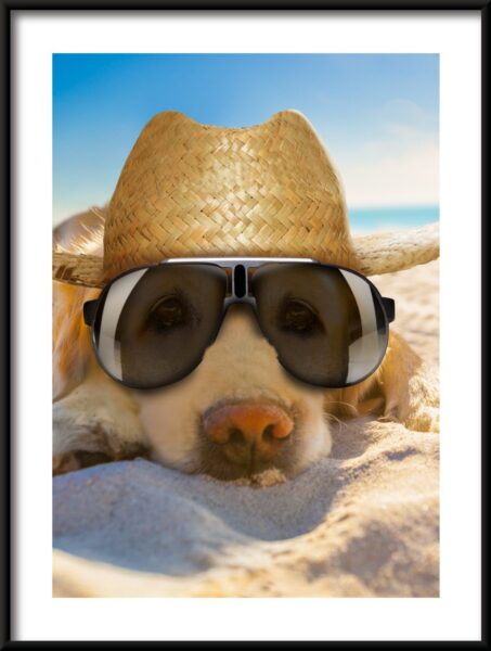Chien sur la plage Poster – Image 3