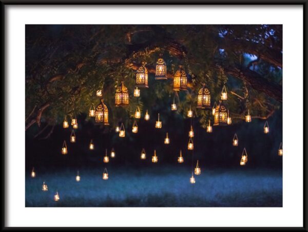 Poster Lanternes sur l'arbre