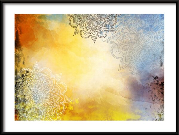 Mandalas en couleurs Poster