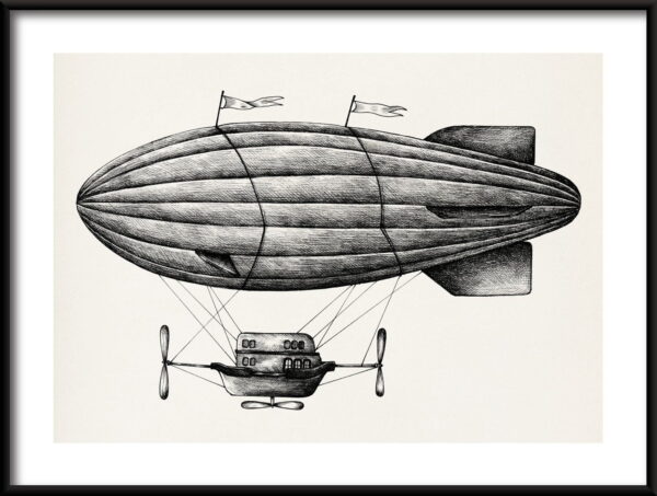 Affiche d'avion