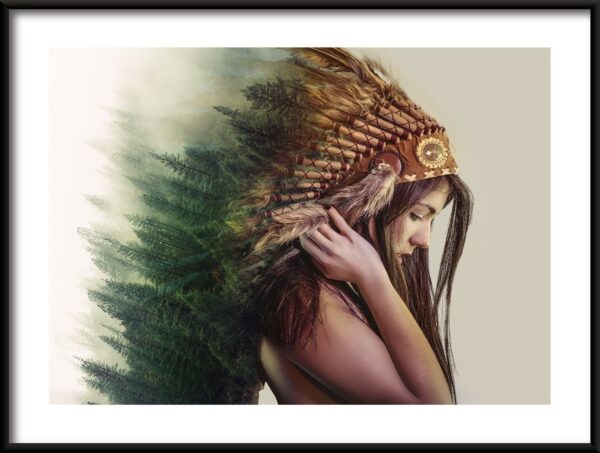 Chaman de la forêt Poster