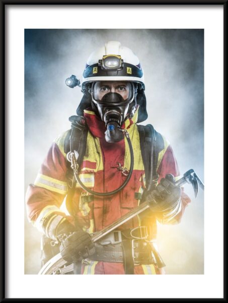 Affiche Pompier en action – Image 3