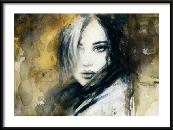 Affiche Portrait d'une jeune fille