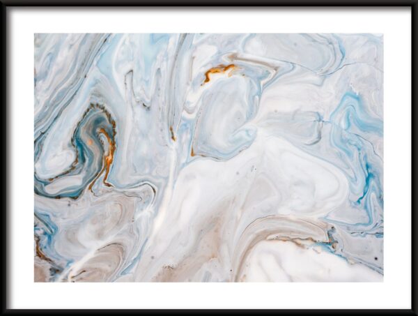 Vagues de marbre Poster