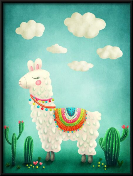 Affiche Lama heureux – Image 2