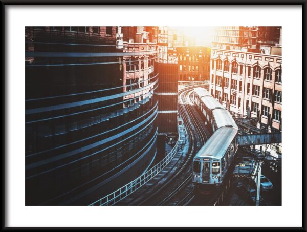 Affiche ferroviaire de la ville