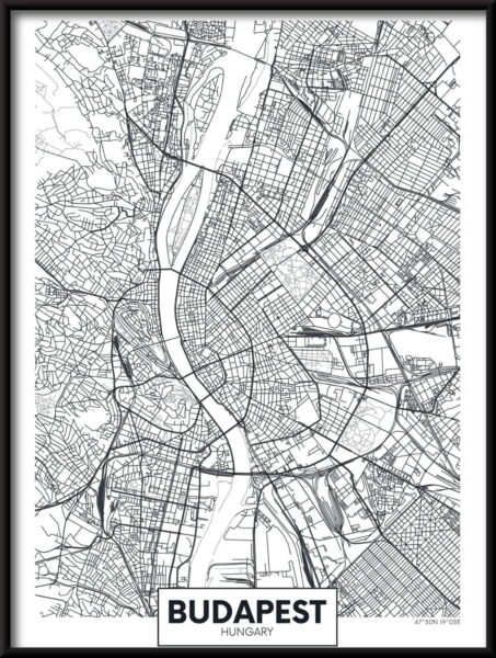 Carte de l'affiche de Budapest – Image 2