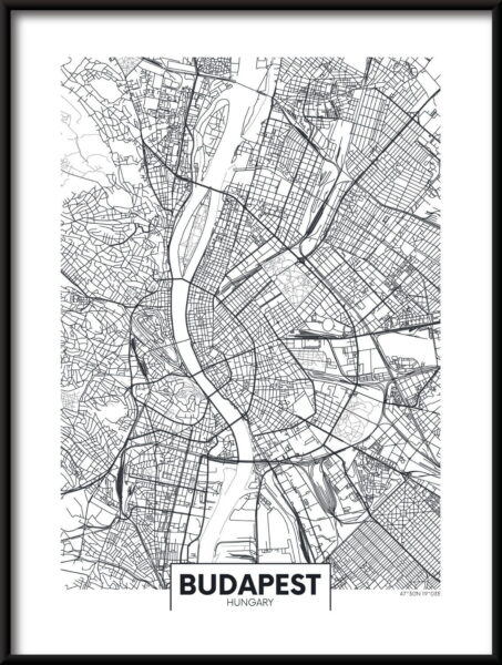 Carte de l'affiche de Budapest