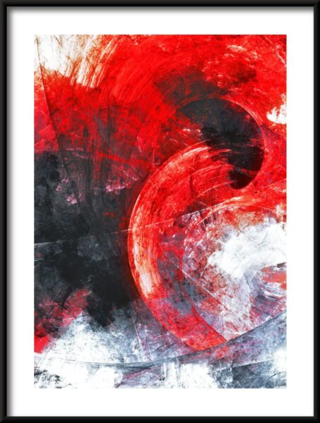 Affiche d'abstraction rouge – Image 3