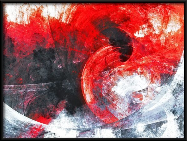 Affiche d'abstraction rouge – Image 2
