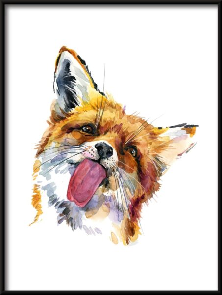 Affiche Portrait d'un renard