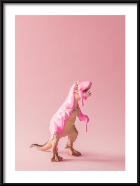 Dinosaure trempé Poster