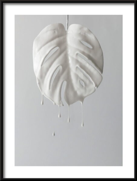 Feuille blanche Poster