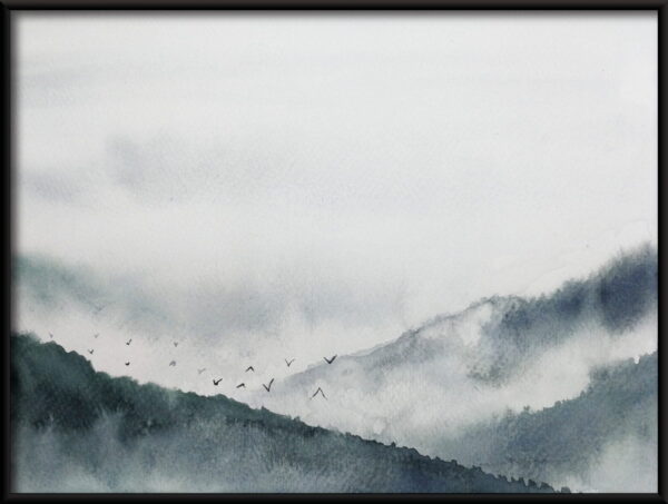 Affiche Oiseaux dans les montagnes – Image 2