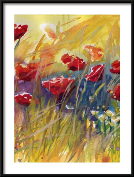 Affiche coquelicots et bleuets – Image 3