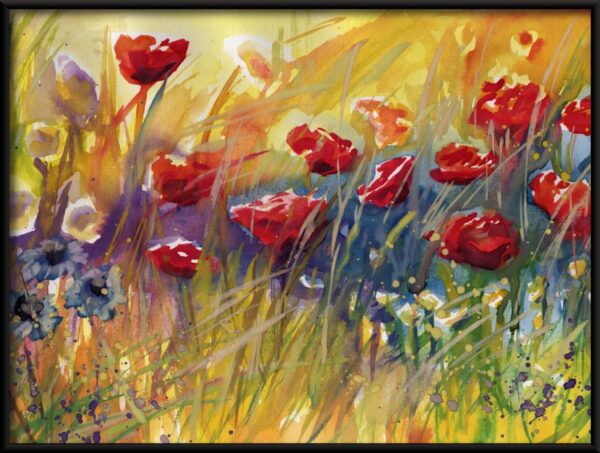 Affiche coquelicots et bleuets – Image 2